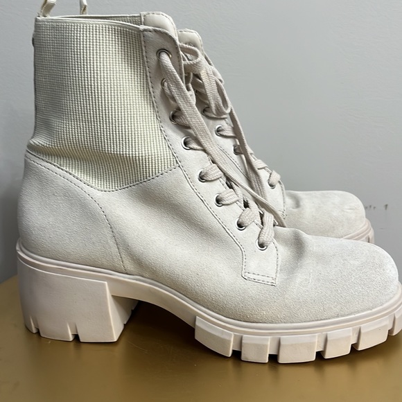 𝗦𝘁𝗲𝘃𝗲 𝗠𝗮𝗱𝗱𝗲𝗻 • Zanet Leather Lug Boots Sand Size 10 - Picture 3 of 14